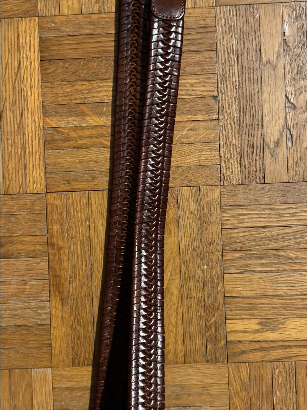 Tommy Bahama Brown Braided Leather Belt Size 32